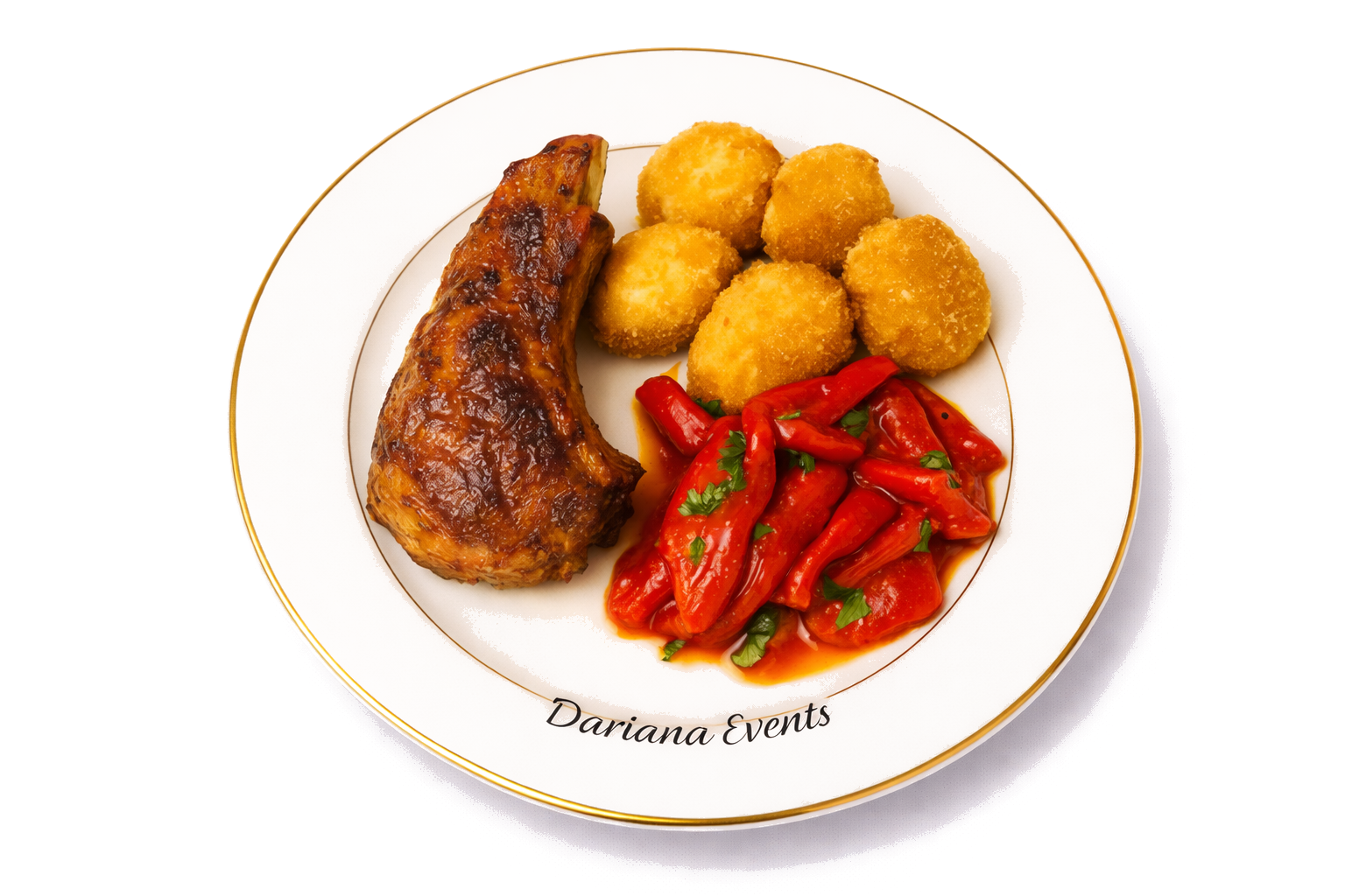 aripioara de porc din meniul festiv